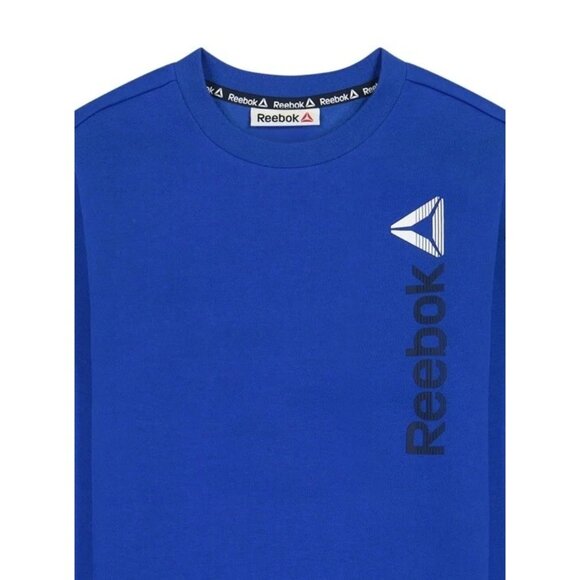 Reebok Energetic Crewneck Sweatshirt XS (4/5) Cobalt Blue - Picture 2 of 7